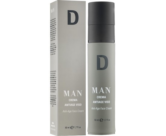 Мужской омолаживающий крем для лица Dermophisiologique D Man Crema Antiage Visco, 50ml, изображение 2
