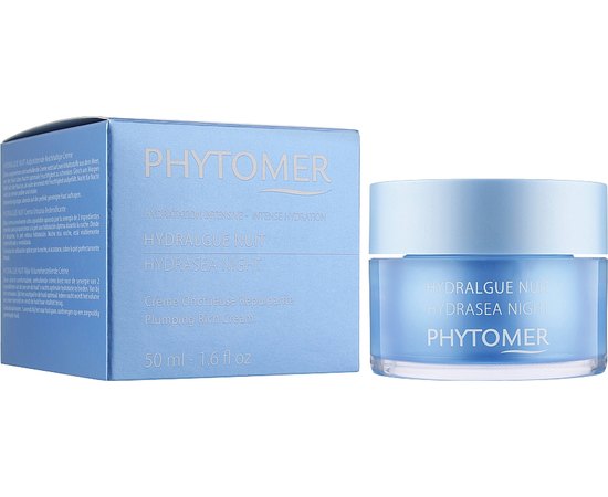 Ночной крем для кожи лица увлажняющий Phytomer Hydrasea Night, 50 ml, изображение 2