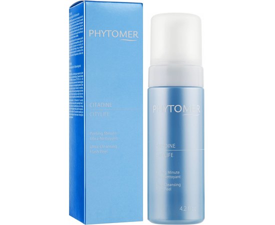 Очищающий мусс с эффектом энзимного пилинга Phytomer Citadine Citylife Ultra Cleansing Flash Peel, 125 ml, изображение 2