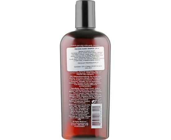 Шампунь для волос после маскировки седины American Crew Precision Blend Shampoo, 250 ml, изображение 2