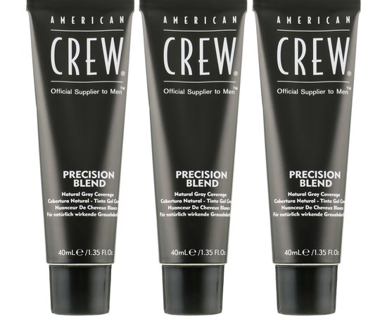 Система маскировки седины уровень 2-3 American Crew Precision Blend Dark, 3*40ml, изображение 2