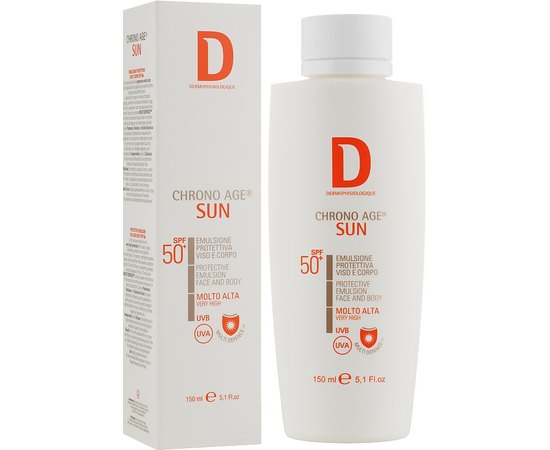 Сонцезахисна емульсія для обличчя та тіла Dermophisiologique Chrono Age Sun Emulsione Protettiva SPF 50, фото _ab__is.image_number.default
