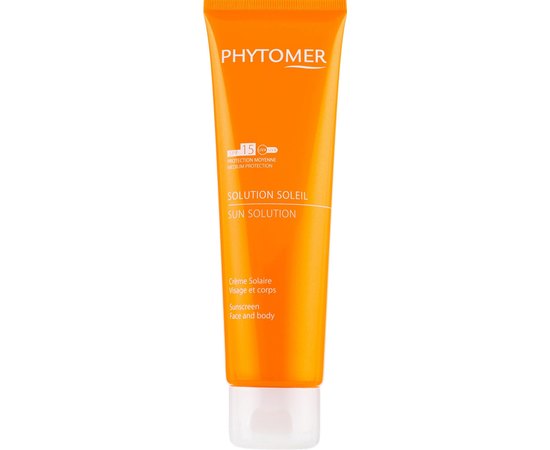 Phytomer Moisturising Sun Cream Sunscreen Face and Body SPF15 Сонцезахисний крем для обличчя та тіла, 125 мл, фото 