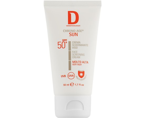 Сонцезахисний крем для обличчя SPF 50+ Dermophisiologique Chrono Age Sun, фото 