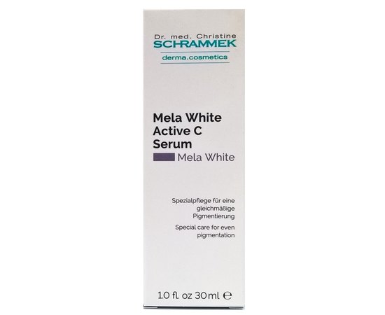 Сыворотка для лечения гиперпигментации с витамином C Dr.Schrammek Mela White Active Serum, 30 ml, изображение 2