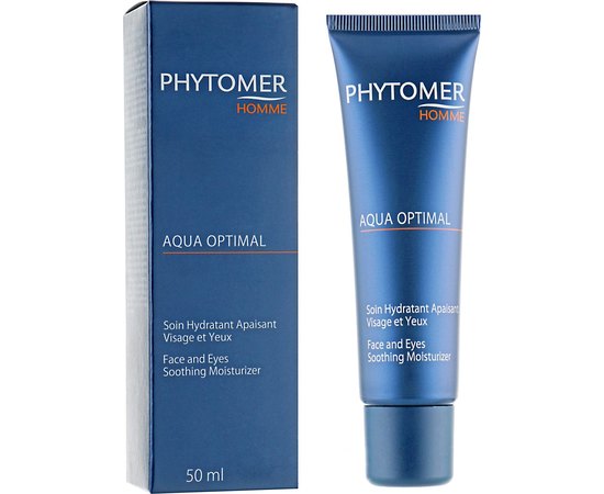Увлажняющий крем для лица и кожи вокруг глаз Phytomer Aqua Optimal Soothing Moisturizer Face And Eyes, 50 ml, изображение 2