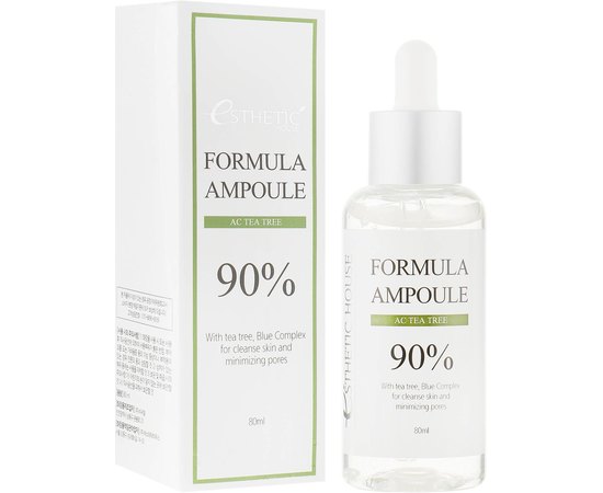 Антисептическая сыворотка для лица с экстрактом чайного дерева Esthetic House Formula Ampoule AC Tea Tree, 80 ml, изображение 2