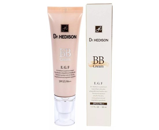 BB-крем с пептидами и солнцезащитой  SPF37/PA++ Dr.Hedison Cream BB, 50 ml, изображение 2