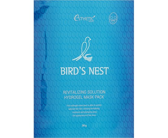Гідрогелева маска з ласточкиним гніздом Esthetic House Bird&#39;s Nest Revitalizing Hydrogel Mask Pack, фото 