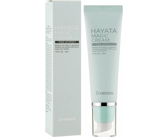Крем для выравнивания тона и рельефа кожи лица под макияж Dr.Hedison Hayata Magic Cream, 50 ml, изображение 2