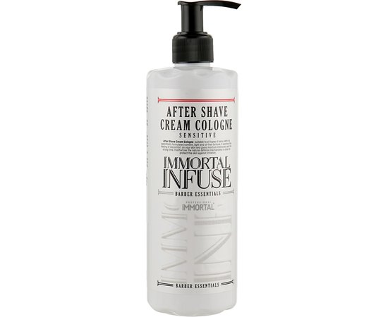 Крем после бритья для чувствительной кожи Immortal Infuse After Shave Cream Cologne Sensitive, 400 ml