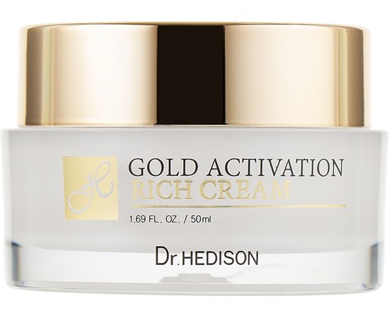 Dr.Hedison Gold Activation Rich Cream Крем з колоїдним золотом, 50 мл, фото 