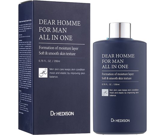 Крем-сыворотка для мужчин 4 в 1 Dr.Hedison Homme All in One, 200 ml, изображение 3