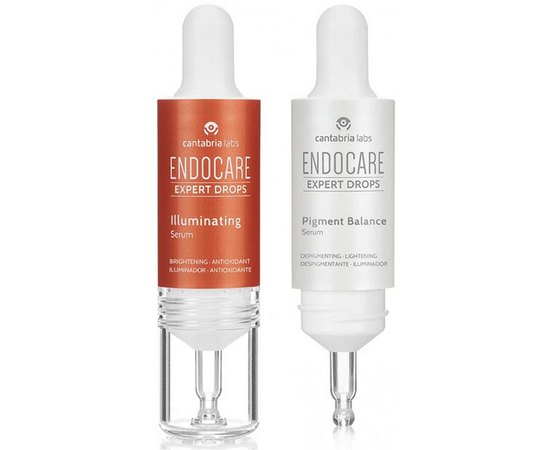 Набор депигментирующих сывороток Cantabria Endocare Expert Drops Depigment Protocol, 2x10 ml, изображение 2