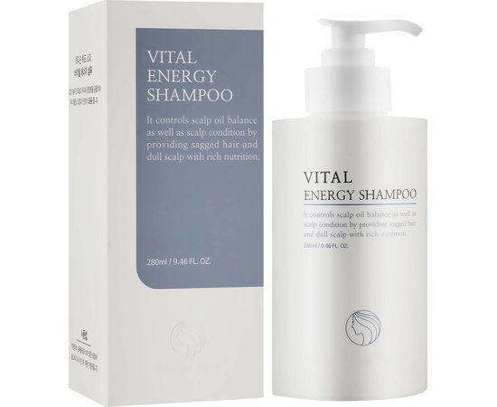 Профессиональный шампунь для нормализации pH-баланса кожи головы Dr. Hedison Head Spa Vital Energy Shampoo, 280 ml, изображение 2