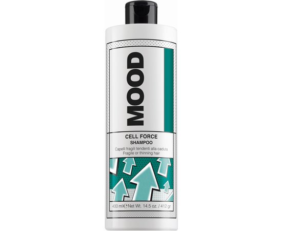 Шампунь для ослабленных склонных к выпадению волос Mood Cell Force Shampoo, 400ml, изображение 2