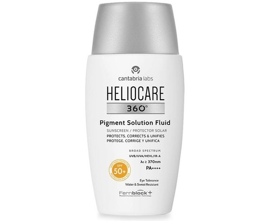 Солнцезащитный флюид для кожи с пигментацией Cantabria Heliocare 360 Pigment Solution Fluid SPF50+, 50 ml, изображение 2