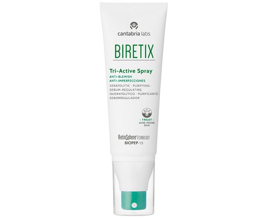 Спрей три-актив анти-акне Cantabria Biretix Triactive Spray, 100 ml, изображение 2