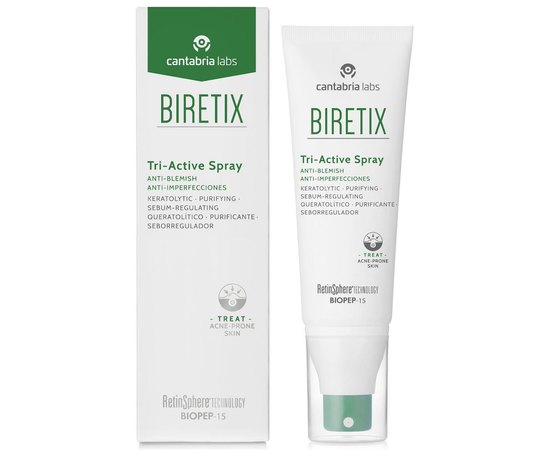 Спрей три-актив антиакне Cantabria Biretix Triactive Spray, 100 ml, фото 