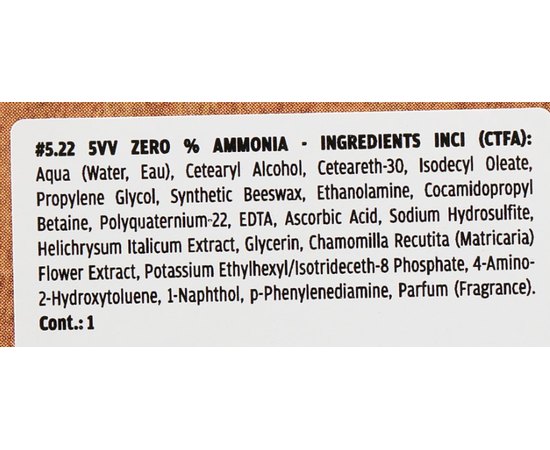 Стойкая безаммиачная крем-краска JJ's Zero Ammonia, 100ml, изображение 2