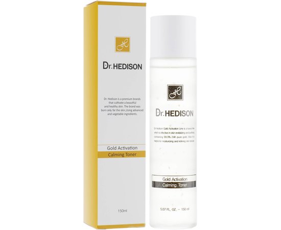 Тоник с коллоидным золотом Dr.Hedison Gold Activation Calming Toner, 150 ml, изображение 2