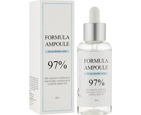 Увлажняющая сыворотка для лица с гиалуроновой кислотой Esthetic House Formula Ampoule Hyaluronic Acid, 80 ml, изображение 2