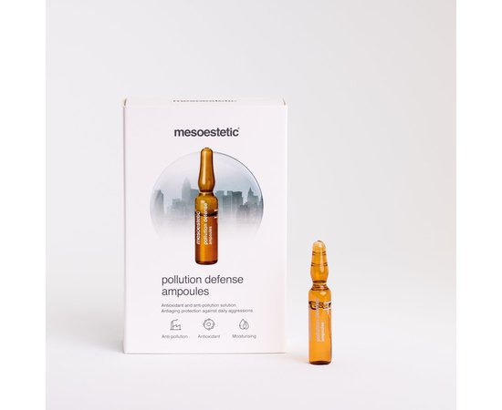 Ампули антиоксидантні - захист від агресивних факторів Mesoestetic Pollution Defense Ampoules, 10 х 2 ml, фото _ab__is.image_number.default