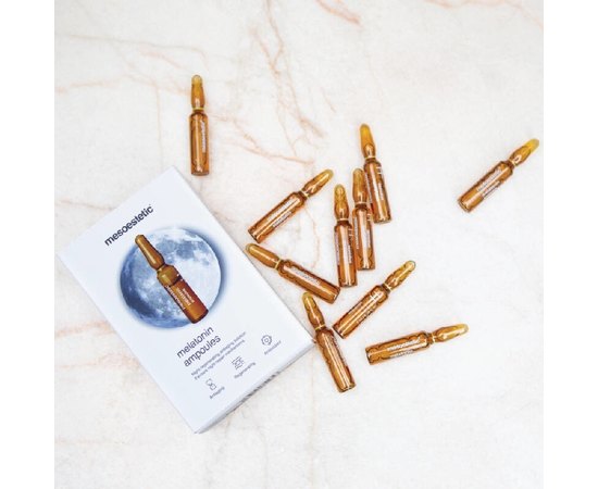 Ампулы Мелатонин - ночной уход Mesoestetic Melatonin Ampoules, 10 х 2 ml, изображение 4