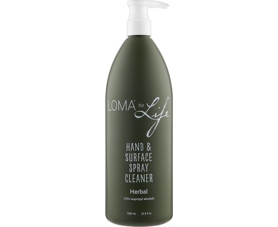 Антисептик для рук и поверхностей с травами Loma For Life Hand & Surface Spray Cleaner Herbal 75% Isopropyl Alcohol, изображение 2
