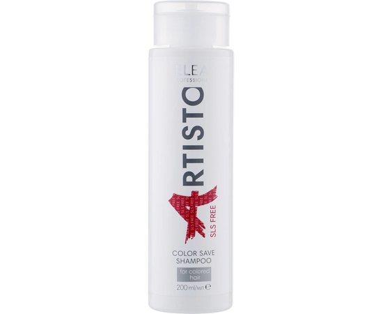 Безсульфатный шампунь для сохранения цвета окрашенных волос Elea Professional Artisto Color Save Shampoo SLS Free, 200 ml, фото 