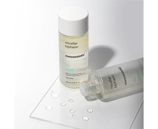 Двухфазная мицеллярная вода Mesoestetic Micellar Biphasic, 150 ml, изображение 3