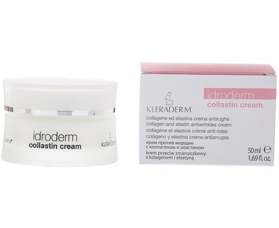 Kleraderm Idroderm Cream Collastin Колагеновий крем Колластін для всіх типів шкіри, фото 