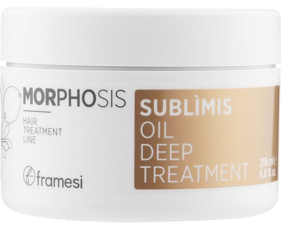 Маска для волосся з аргановою олією Framesi Morphosis Sublimis Oil Deep Treatment, 200 ml, фото 