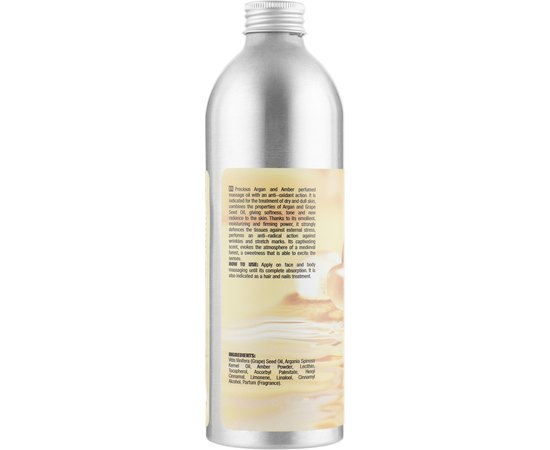 Олія натуральна для тіла з бурштином та арганом Kleraderm Incantesimo D'Ambra Amber & Argan Nature Oil, 500 ml, фото _ab__is.image_number.default