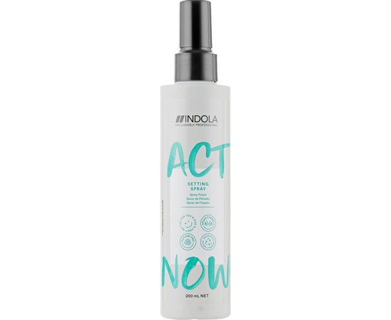 Моделирующий спрей для укладки волос Indola Act Now Setting Spray, 200 ml
