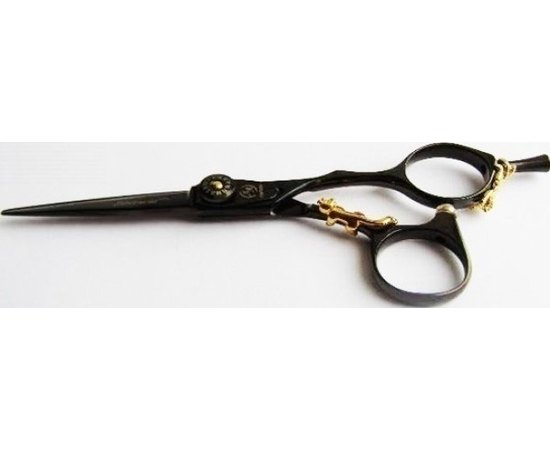 Ножницы парикмахерские прямые для стрижки Suntachi 09 Kitty Black 5,0"