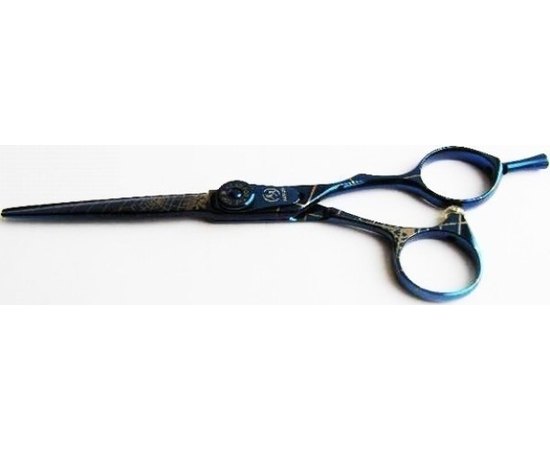 Ножницы парикмахерские прямые для стрижки Suntachi 09 Pattern Blue 5.0"