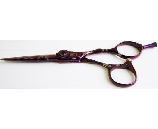 Ножиці прямі перукарські для стрижки Suntachi 09 Pattern Purple 5.0", фото 