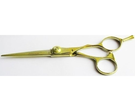 Ножиці перукарські прямі для стрижки Suntachi 09 Yellow 5.0", фото 