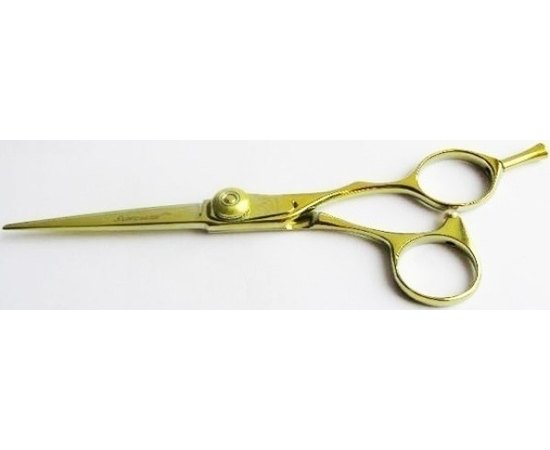 Ножиці перукарські прямі для стрижки Suntachi 09 Yellow 5.5", фото 