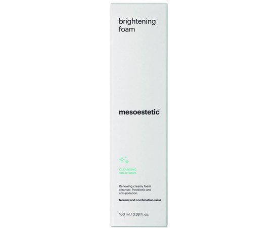 Осветляющая пенка для умывания Mesoestetic Brightening Foam, 100 ml, изображение 2