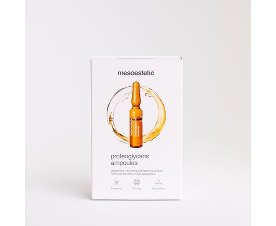 Питательные ампулы с протеогликанами Mesoestetic Ampoules Proteoglycans, 10 х 2 ml, изображение 4