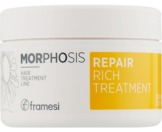 Регенеруюча маска для волосся Framesi Morphosis Repair Rich Treatment, 200 ml, фото 