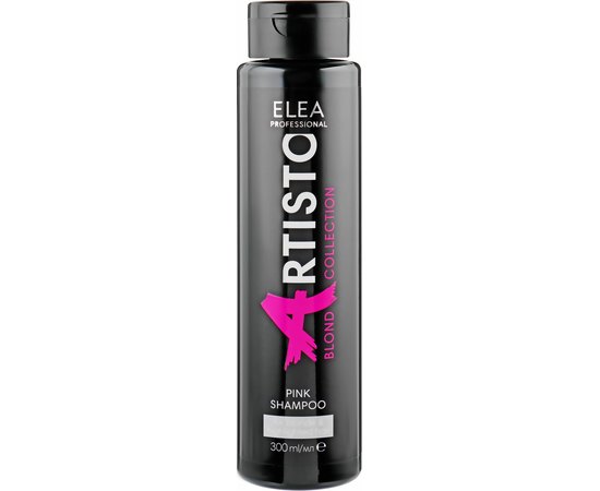 Шампунь для волос тонирующий розовый Elea Professional Artisto Pink Shampoo, 300 ml