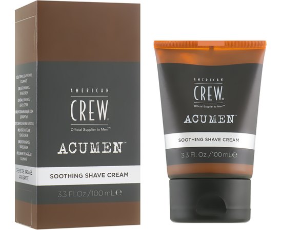 Успокаивающий крем для бритья American Crew Acumen Soothing Shave Cream, 100ml, изображение 2