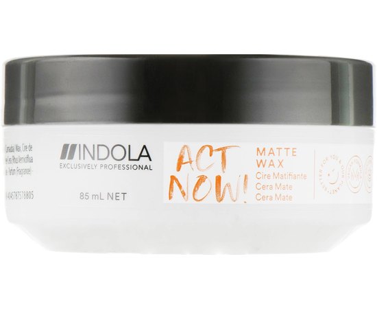 Віск для укладання волосся з матовим ефектом Indola Act Now! Matte Wax, 85 ml, фото 