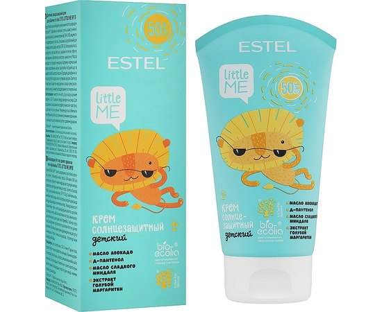 Детский солнцезащитный крем для лица и тела SPF 50 Estel Professional Little Me, 150 ml, изображение 2