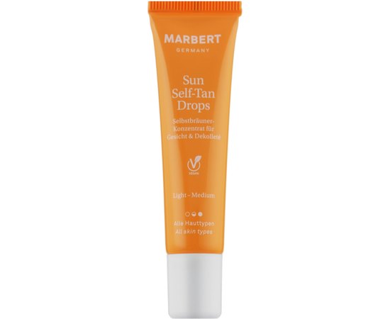 Краплі-концентрат для автозагара обличчя та зони декольте Marbert Sun Care Self-Tan Drops, 15ml, фото 
