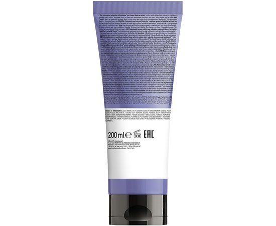 Кондиционер восстанавливающий для волос окрашенных в оттенки блонд L'Oreal Professionnel Blondifier Conditioner, 200 ml, изображение 2