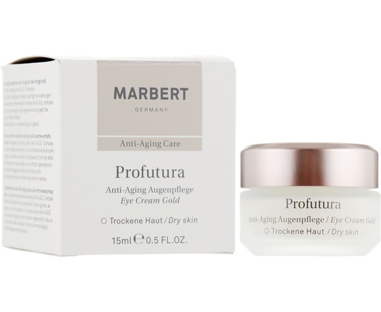 Крем антивозрастной золотой для кожи вокруг глаз Marbert Profutura Anti-Aging Care Eye Cream Gold, 15 ml, изображение 5